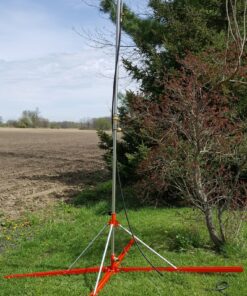 Propane flare with adjustable base on even ground