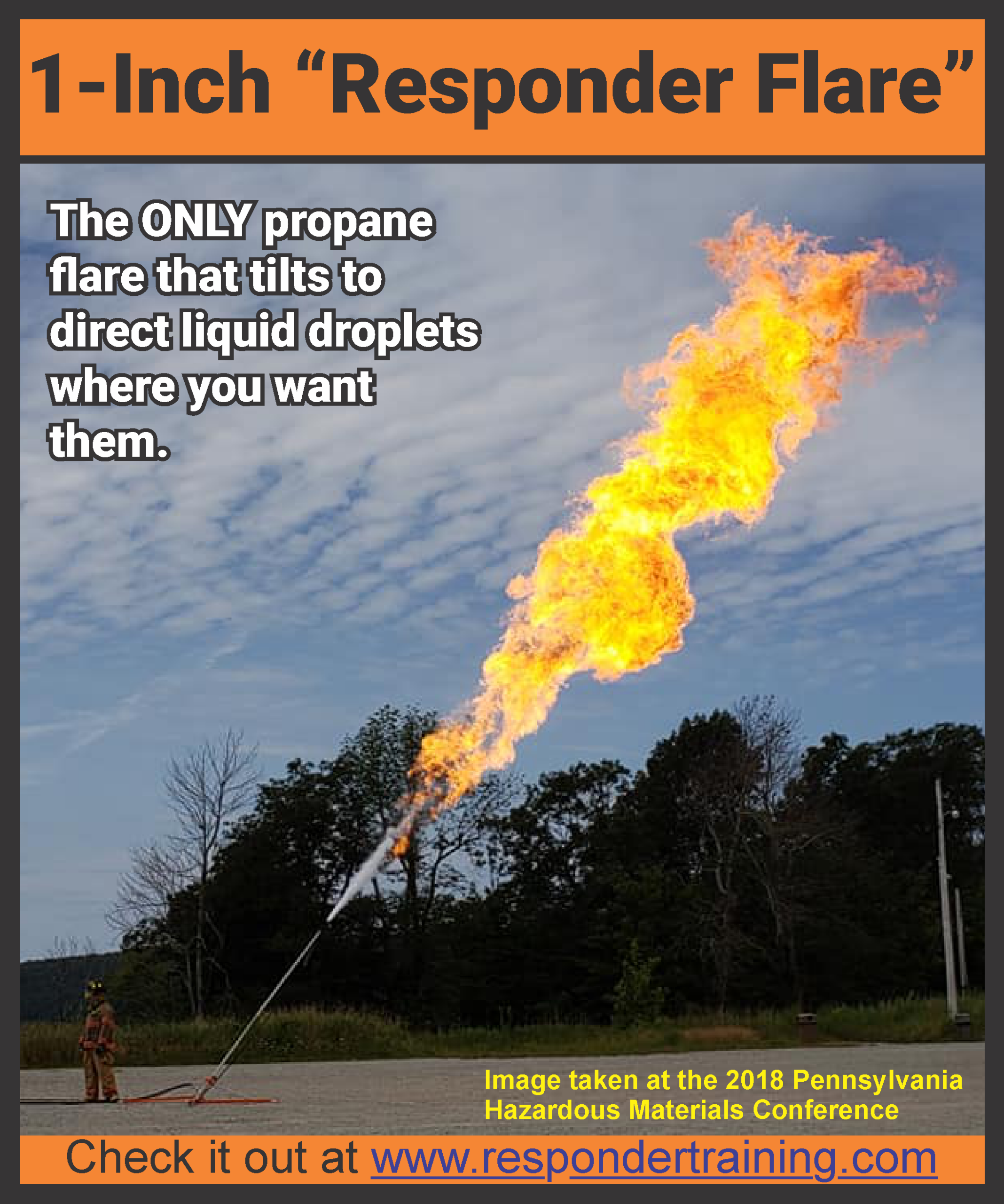 RESPONDER PROPANE FLARE™ - aka "The Dragon Slayer™" - the only commercially available folding 1-inch Propane Flare that can be tilted - Image 16