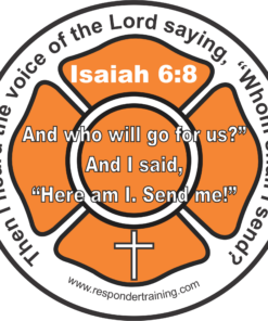 Sticker - Isaiah 6-8 Orange