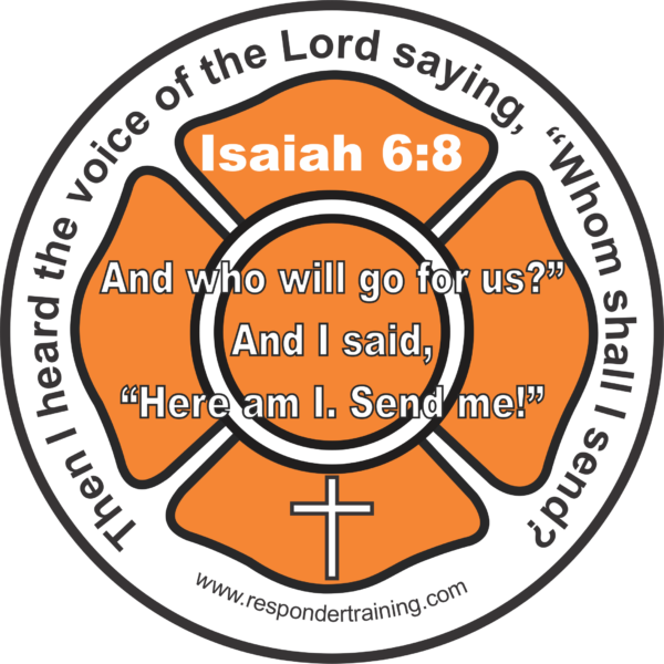Sticker - Isaiah 6-8 Orange
