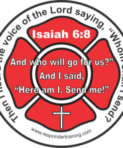 Sticker - Isaiah 6-8 Red