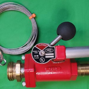 1" Emergency Shut Off Valve with 25 foot SS cable and 1-3/4" ACME connectors