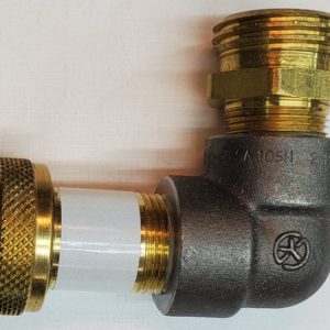 High pressure 90 degree elbow adapter