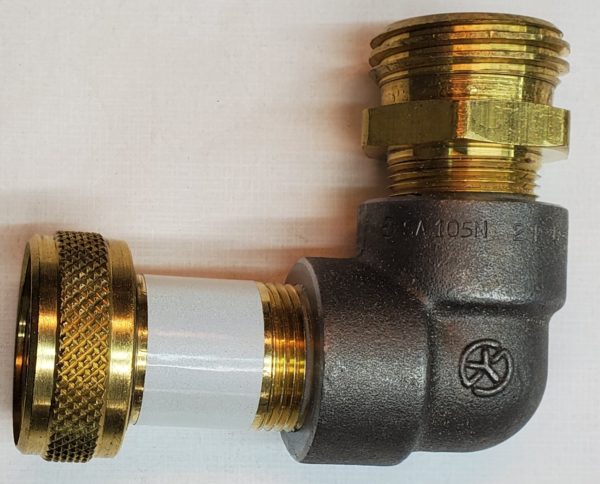 High pressure 90 degree elbow adapter
