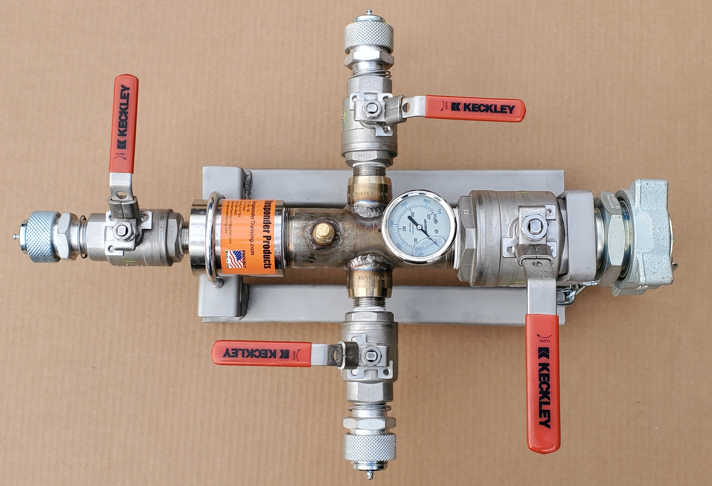 2Inch 3Port Propane Distribution Manifold Responder Training
