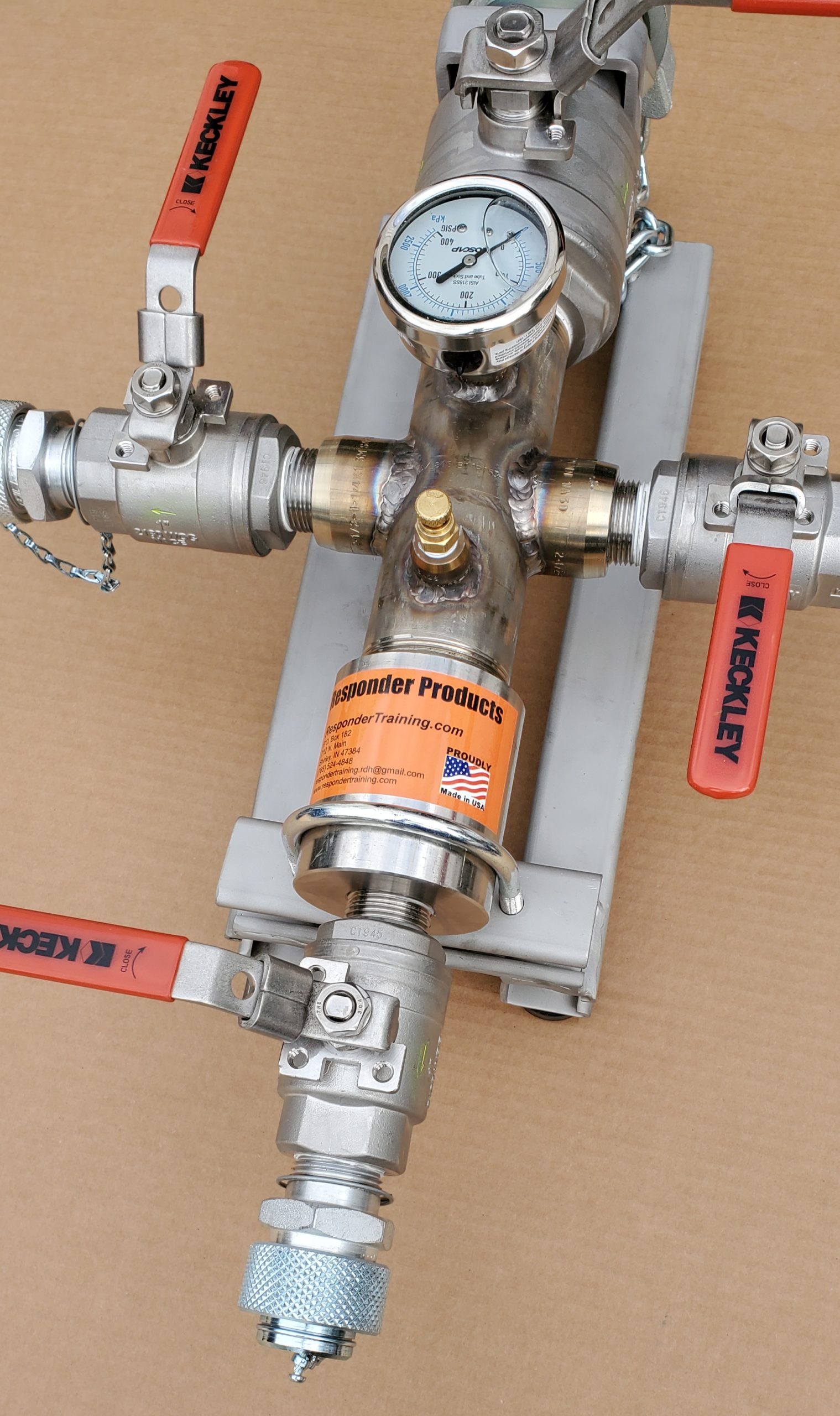 2Inch 3Port Propane Distribution Manifold Responder Training