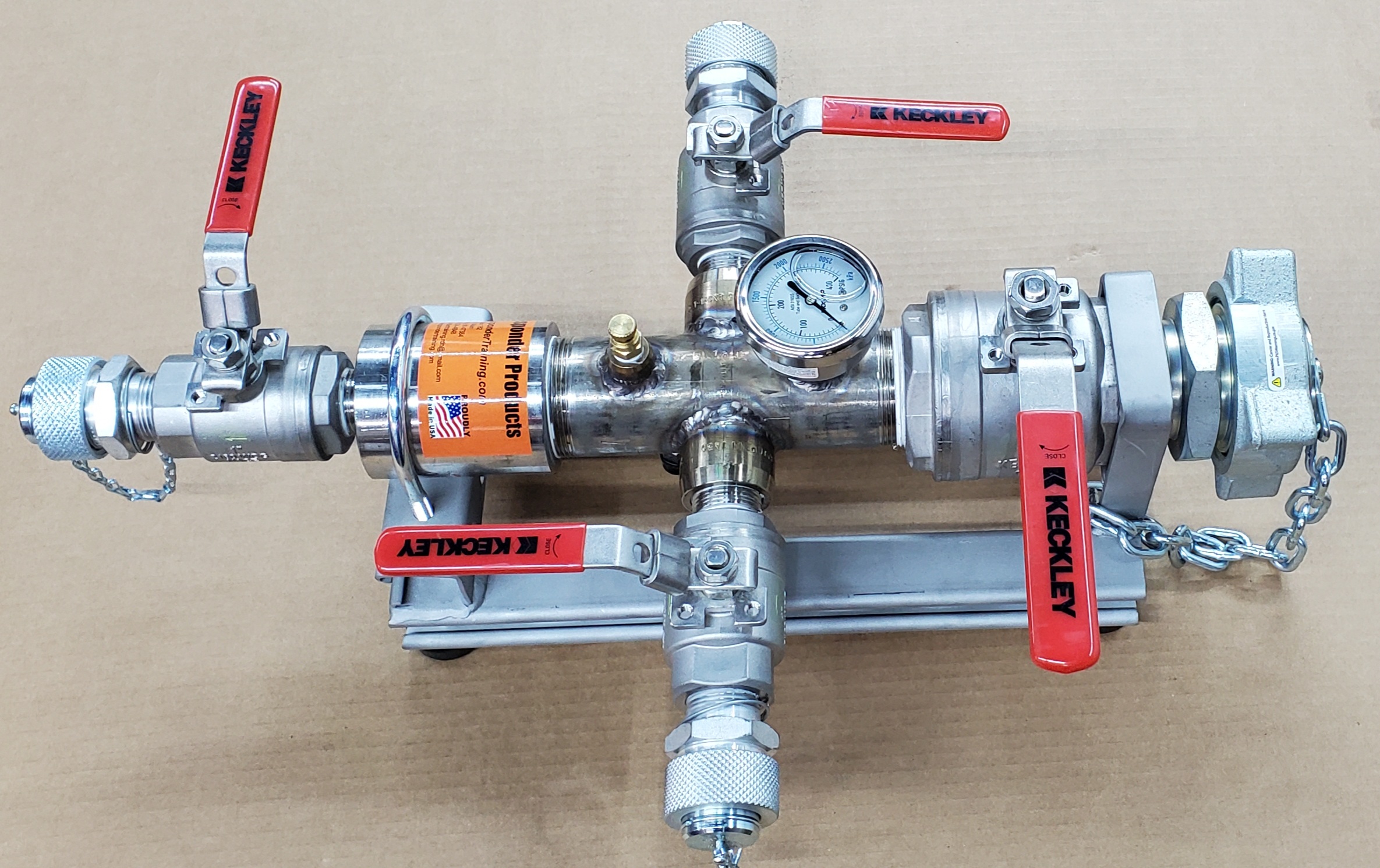 2Inch 3Port Propane Distribution Manifold Responder Training