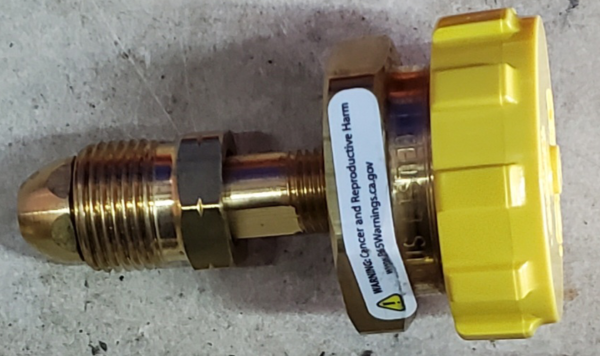 Full flow POL x 1-3/4" ACME with cap