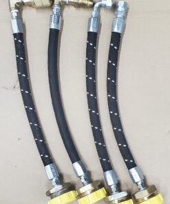 12-Inch Stainless Steel Motor Fuel Hose set