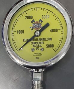 Compressed Natural Gas (CNG) 5000 psi Bottom Mount Pressure Gauge