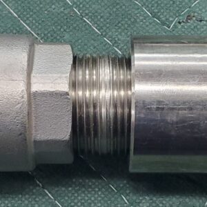 In-Line Stainless Steel VERTICAL Check Valve with wire mesh suppressor screens