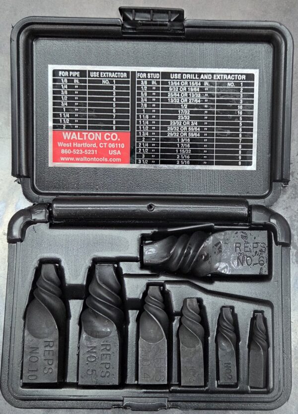 7 PIECE PIPE (NPT) EXTRACTOR SET